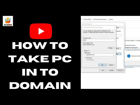 How to take PC in to domain? | how to add PC in domain? | computer account creation in AD