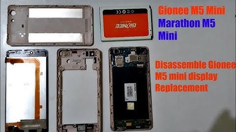 how to disassemble gionee m5 mini display replacement