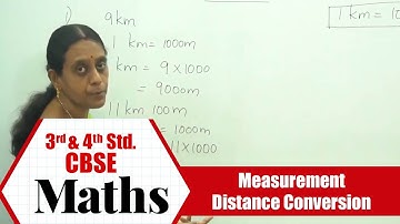 3rd & 4th STD Maths |  Measurement Distance Conversion | CBSE Syllabus Mathematics