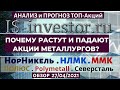 27/04/21. ПОЧЕМУ РАСТУТ и ПАДАЮТ АКЦИИ МЕТАЛЛУРГОВ: GMKN, MAGN, CHMF, NLMK, POLY, PLZL.