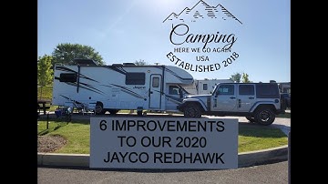 Six EASY improvements (basic upgrades) we did to our 2020 Jayco Redhawk 31F motorhome