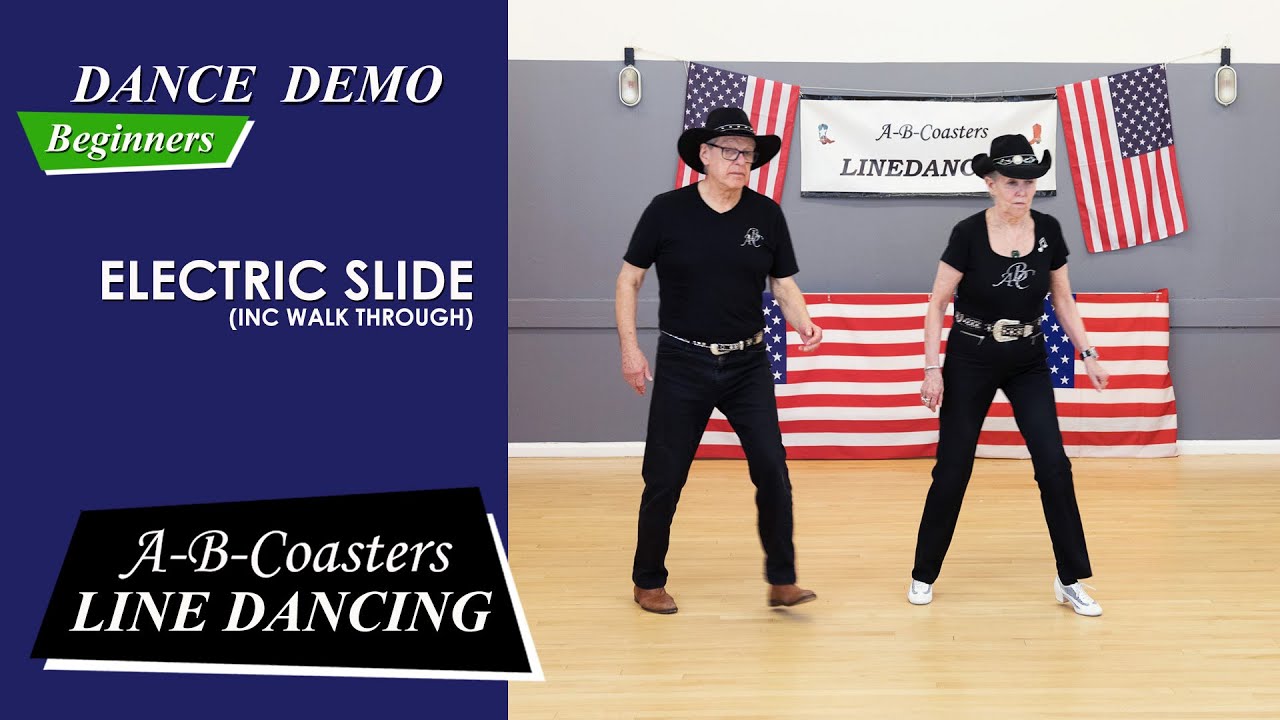 ELECTRIC SLIDE   Line Dance Demo  Walk Through