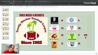 TBFL 1983 Week 4 Wrap and Wk 5 Predictions