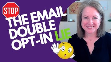 STOP USING DOUBLE OPT-IN: It