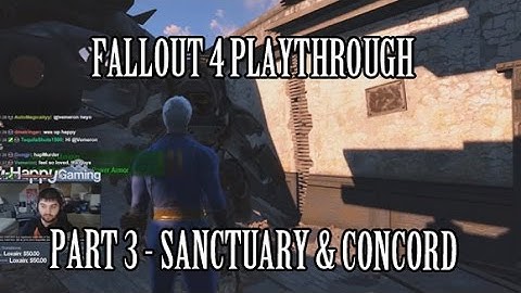 Fallout 4 Playthrough Part 3 - Sanctuary & Concord