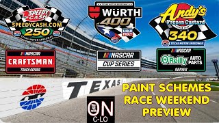 NASCAR TEXAS Paint Scheme &amp; Race Weekend Preview. Updated Poimt Standings.Betting Odds. My Picks.