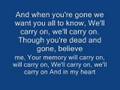 my chemical romance welcome to the black parade lyrics