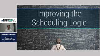 Asprova APS Software | Improving the Scheduling Logic User Day 2021