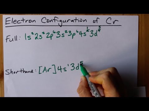Wideo: Ile elektronów 3d znajduje się w stanie podstawowym atomu chromu?