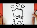 HOW TO DRAW BART SIMPSON SAD