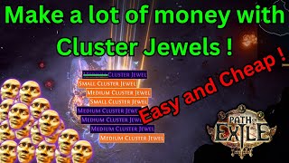 [3.24] How to make a lot of currency with Cluster Jewels on POE ! Easy and Cheap Way !