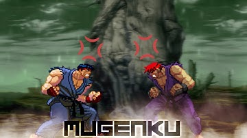 Epic! Ryu-Verse! Angry Ryu vs Vyn Evil Ryu. Street Fighter MUGEN Multiverse