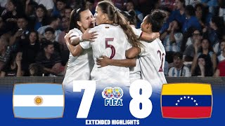 Argentina vs Venezuela | Highlights & Penalty Shootout | Women's International Friendly 07042023