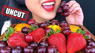 Asmr Cherry And Strawberry Fruit Platter Uncut Crisp Juicy Eating Sounds Asmr Phan