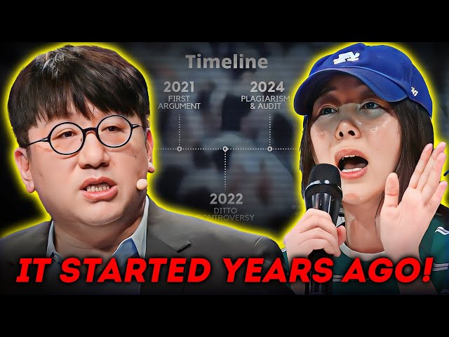 The FULL Timeline of Min Hee Jin's Feud with Bang Si Hyuk u0026 HYBE class=