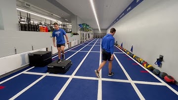 Depth Drop - Combo - SL to Rotational Broad Jump (Bilateral landing)