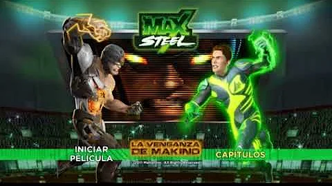 menu del dvd max steel la venganza de makino