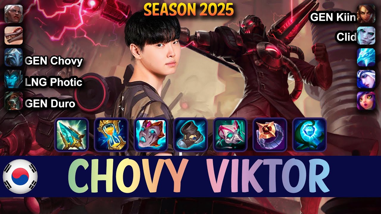 GEN Chovy VIKTOR vs ANIVIA Mid - Patch 25.08 KR Ranked | lolrec