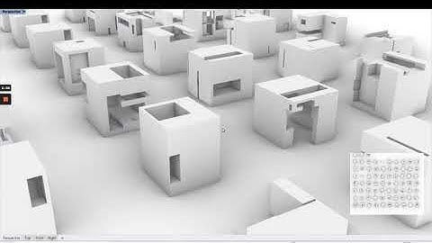 Interactive Evolutionary Algorithms - Booleans on a box using Grasshopper3D