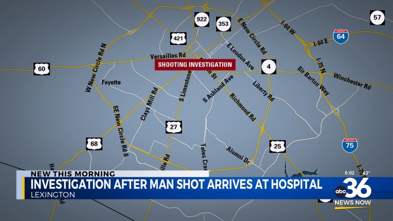 Investigation after man shot arrives at hospital - YouTube