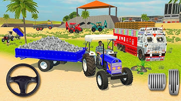 🔴Drive JCB and Uploading Stone🪨 From the Dumper Truck in Game🎮 #truck #jcb #tractor #dumper #gaming