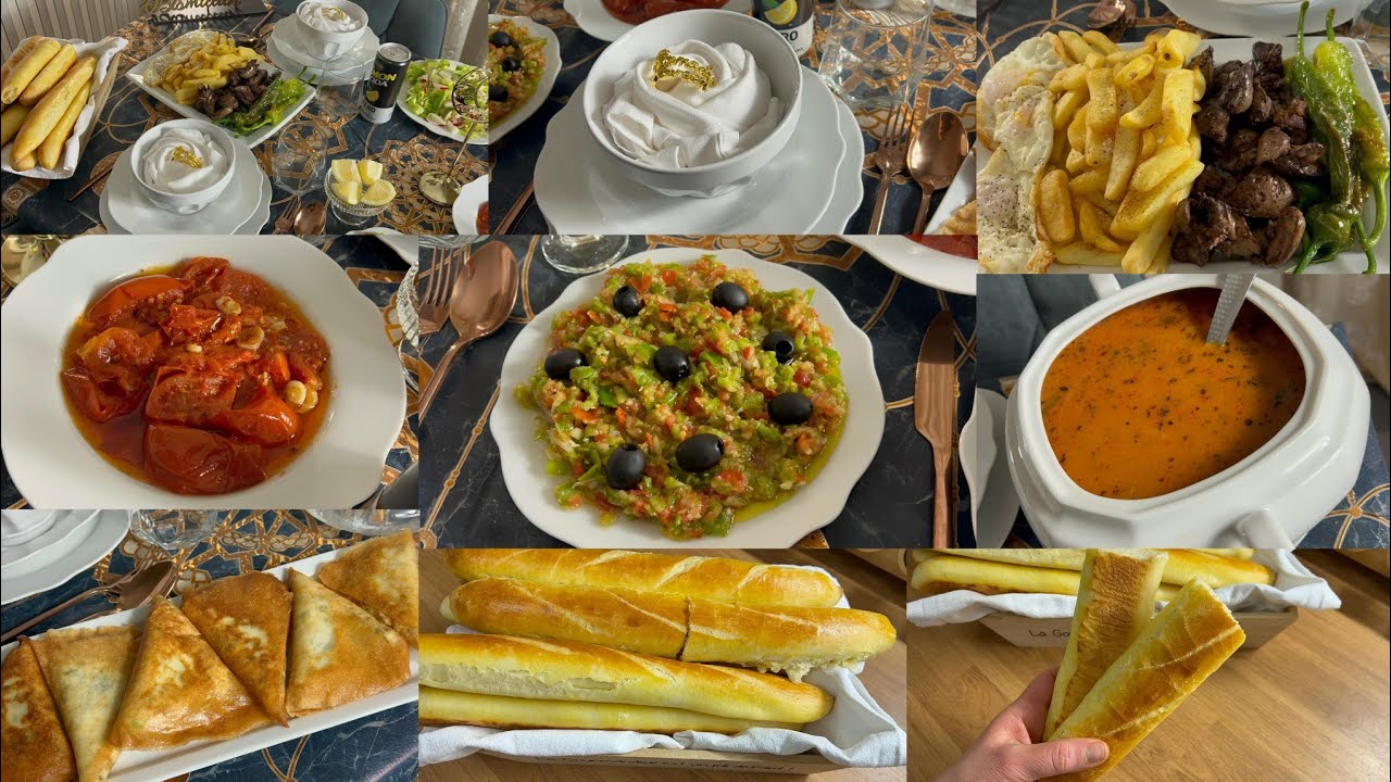 دبارة رمضان 🌙8:شربة فريك بالدجاج،هروس،سليطة خضرا،كفتاجي وباڤات الفيلوا 👌😋