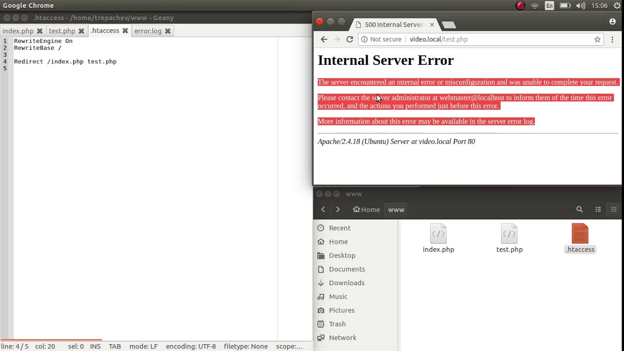 Internal server error php