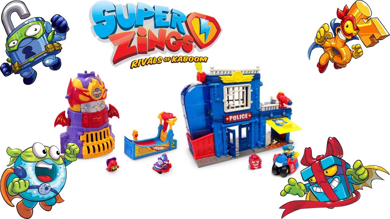 SuperZings Serie 4 UNBOXING POWER TOWER ASSAULT PLAYSETS AND PACK POLICE STATION PLAYSET