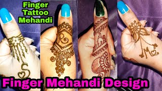 Finger Mehandi Design । Tattoo Mehandi । Simple Tattoo Mehandi design । Mehandi Design