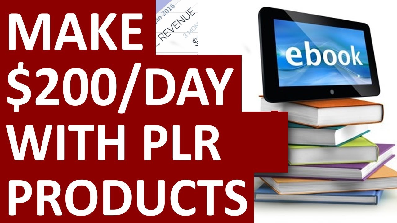 make money selling plr ebooks