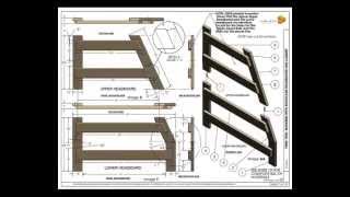 The Twin/Full Bunk Bed Plans, The complete set of woodworking plans to build this 2 x 6 ponderosa pine material. This bunk bed ...