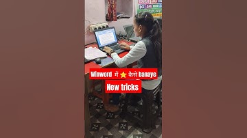Winword में star  kaise banaye #New #tricks #sort #video #viral #shanti_computer