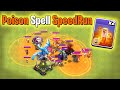 Poison Spell SpeedRun | Clash of Clans | *Poison Spell vs All Max Troops* | NoLimits