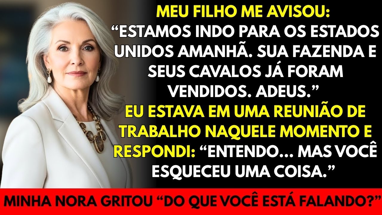 Meu filho vendeu minha fazenda e meus cavalos sem permissão… mas o que fiz destruiu seus planos