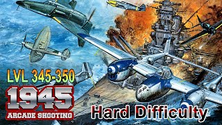 1945 air force - Free arcade shooting games / Hard Difficulty  / LVL 345 - 350 / Gameplay screenshot 5