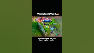 obsidia Insane 🔥 Damage 🎯 #mlbb #mobilelegends #obsidia