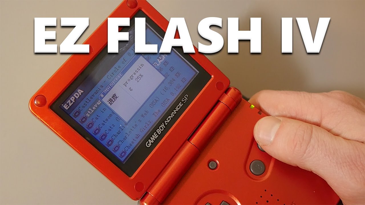 EZ-Flash IV GBA Flashcart - Roms And Homebrew - Nintendo Game Boy