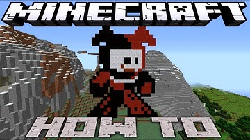 Minecraft ~8 Bit~ HOW TO : Harley Quinn ~Batman~( Tutorial ) /W Killerkev
