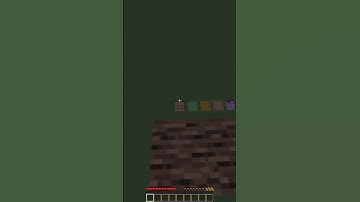 How many hearts do you have left after falling 20 blocks on...🤔 #shorts #minecraft