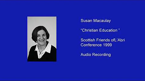 Susan Macaulay: 'Christian Education'