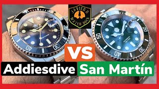 🔊ADIESDDIVE SUBMARINER ⚔️vs ⚔️SAN MARTIN SUBMARINER. Homenajes de Rolex Submariner