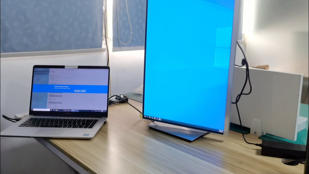 how to connect your laptop to a 27 inch 4K 60Hz monitor (unboxing a 27 ...