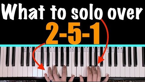 Easy Piano Scale to Solo Over 2-5-1 Jazz Chord Progression