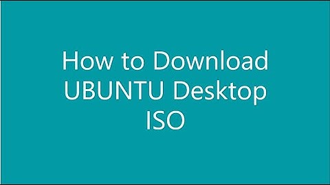 Download Ubuntu Desktop ISO