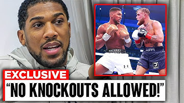 Anthony Joshua Reveals SHOCKING Rules For Jake Paul FIGHT..