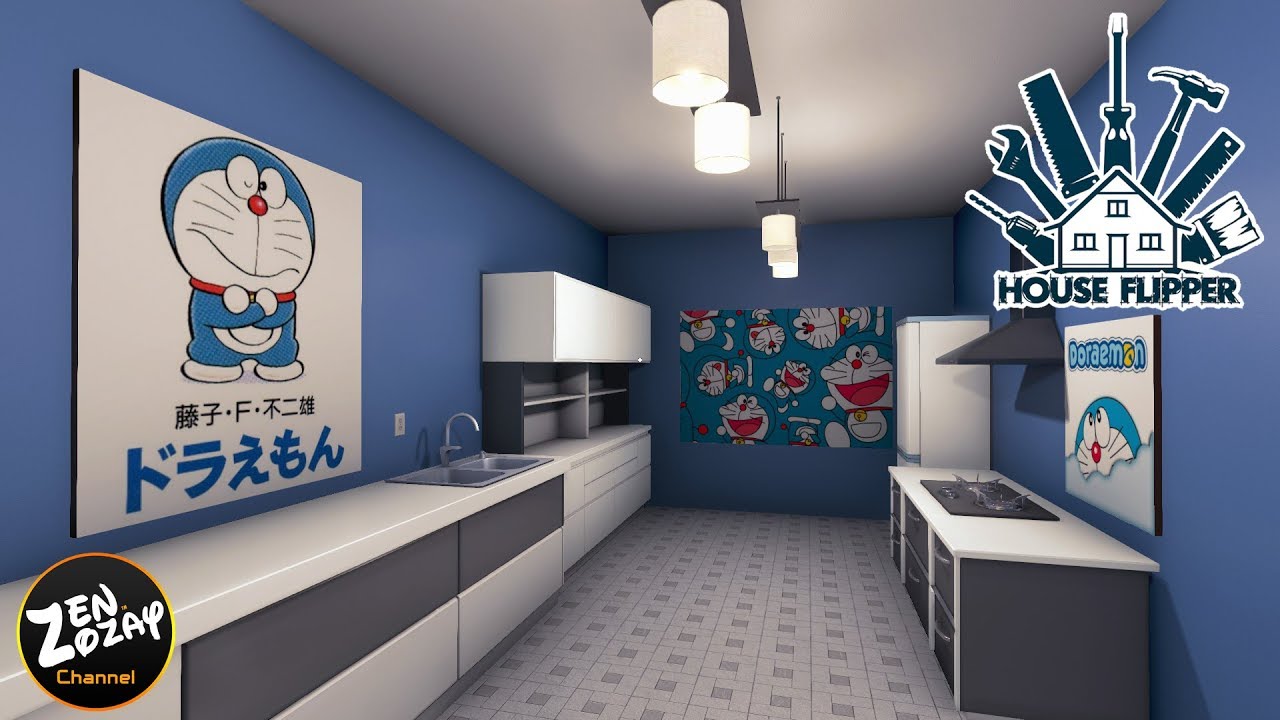 เกม ปลูก บ้าน  New 2022  จากบ้านผีสิงกลายเป็นบ้านโดเรม่อน - House Flipper #28