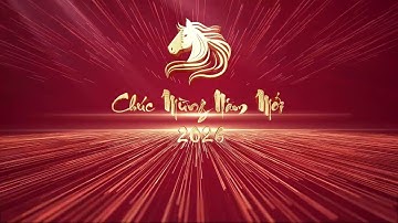 Mẫu Intro tết đếm ngược từ 10 đến 1 | Đếm ngược 2026 Bính Ngọ | Nền tết 2026