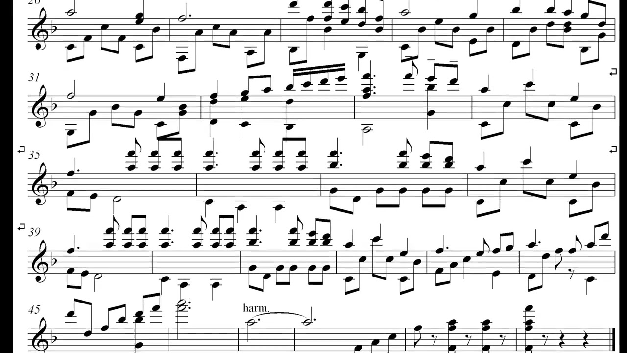 Cavalleria Rusticana - Intermezzo  GUITAR  NOTES & TAB