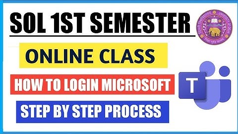 How to login First Semester Online Classes through Microsoft Team App II 1st Sem Class Shedule 2023