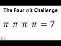 Make Any Number From Four π's!